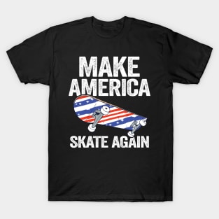 Make America Skate Again Funny Skateboard T-Shirt